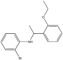 2-bromo-N-[1-(2-ethoxyphenyl)ethyl]aniline Struktur