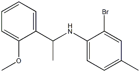 2-bromo-N-[1-(2-methoxyphenyl)ethyl]-4-methylaniline Struktur