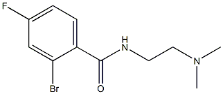 2-bromo-N-[2-(dimethylamino)ethyl]-4-fluorobenzamide Struktur