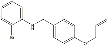 2-bromo-N-{[4-(prop-2-en-1-yloxy)phenyl]methyl}aniline Struktur