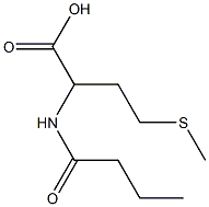 2-butanamido-4-(methylsulfanyl)butanoic acid Struktur