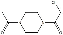 2-chloro-1-(4-acetylpiperazin-1-yl)ethan-1-one Struktur