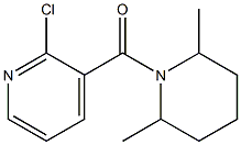 2-chloro-3-[(2,6-dimethylpiperidin-1-yl)carbonyl]pyridine Struktur