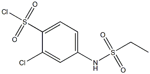 2-chloro-4-[(ethylsulfonyl)amino]benzenesulfonyl chloride Struktur