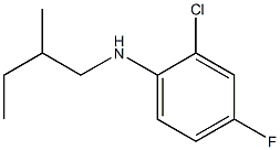 2-chloro-4-fluoro-N-(2-methylbutyl)aniline Struktur