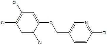 2-chloro-5-(2,4,5-trichlorophenoxymethyl)pyridine Struktur