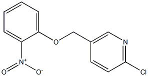 2-chloro-5-(2-nitrophenoxymethyl)pyridine Struktur