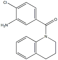 2-chloro-5-(3,4-dihydroquinolin-1(2H)-ylcarbonyl)aniline Struktur