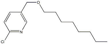 2-chloro-5-[(octyloxy)methyl]pyridine Struktur