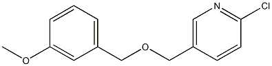 2-chloro-5-{[(3-methoxybenzyl)oxy]methyl}pyridine Struktur