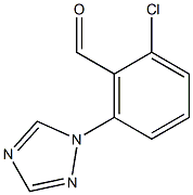 2-chloro-6-(1H-1,2,4-triazol-1-yl)benzaldehyde Struktur