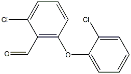 2-chloro-6-(2-chlorophenoxy)benzaldehyde Struktur