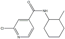 2-chloro-N-(2-methylcyclohexyl)pyridine-4-carboxamide Struktur