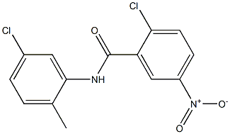 2-chloro-N-(5-chloro-2-methylphenyl)-5-nitrobenzamide Struktur