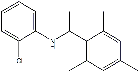 2-chloro-N-[1-(2,4,6-trimethylphenyl)ethyl]aniline Struktur