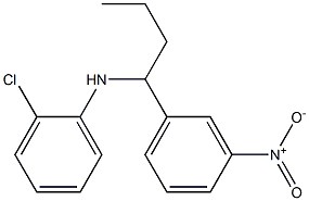 2-chloro-N-[1-(3-nitrophenyl)butyl]aniline Struktur