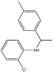 2-chloro-N-[1-(4-methylphenyl)ethyl]aniline Struktur