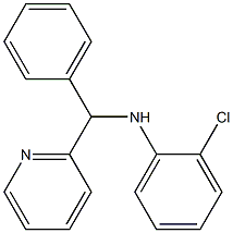 2-chloro-N-[phenyl(pyridin-2-yl)methyl]aniline Struktur