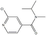 2-chloro-N-methyl-N-(propan-2-yl)pyridine-4-carboxamide Struktur