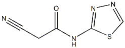 2-cyano-N-(1,3,4-thiadiazol-2-yl)acetamide Struktur