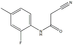 2-cyano-N-(2-fluoro-4-methylphenyl)acetamide Struktur