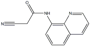 2-cyano-N-quinolin-8-ylacetamide Struktur