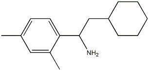 2-cyclohexyl-1-(2,4-dimethylphenyl)ethan-1-amine Struktur