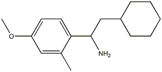 2-cyclohexyl-1-(4-methoxy-2-methylphenyl)ethan-1-amine Struktur