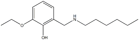 2-ethoxy-6-[(hexylamino)methyl]phenol Struktur