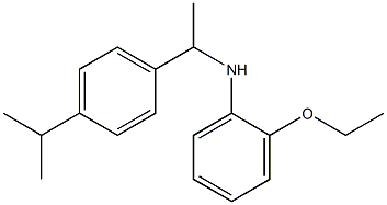 2-ethoxy-N-{1-[4-(propan-2-yl)phenyl]ethyl}aniline Struktur