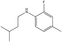 2-fluoro-4-methyl-N-(3-methylbutyl)aniline Struktur