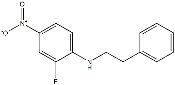 2-fluoro-4-nitro-N-(2-phenylethyl)aniline Struktur