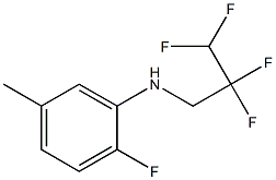 2-fluoro-5-methyl-N-(2,2,3,3-tetrafluoropropyl)aniline Struktur