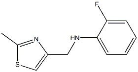 2-fluoro-N-[(2-methyl-1,3-thiazol-4-yl)methyl]aniline Struktur