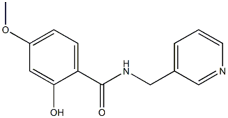 2-hydroxy-4-methoxy-N-(pyridin-3-ylmethyl)benzamide Struktur