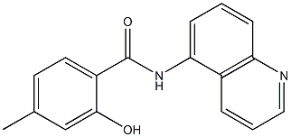 2-hydroxy-4-methyl-N-(quinolin-5-yl)benzamide Struktur