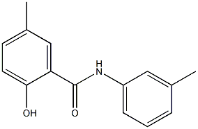 2-hydroxy-5-methyl-N-(3-methylphenyl)benzamide Struktur