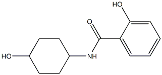 2-hydroxy-N-(4-hydroxycyclohexyl)benzamide Struktur