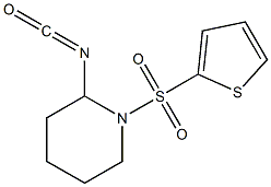 2-isocyanato-1-(thien-2-ylsulfonyl)piperidine Struktur