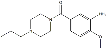 2-methoxy-5-[(4-propylpiperazin-1-yl)carbonyl]aniline Struktur