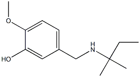 2-methoxy-5-{[(2-methylbutan-2-yl)amino]methyl}phenol Struktur