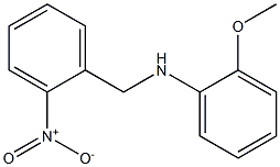 2-methoxy-N-[(2-nitrophenyl)methyl]aniline Struktur