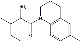 2-methyl-1-[(6-methyl-3,4-dihydroquinolin-1(2H)-yl)carbonyl]butylamine Struktur