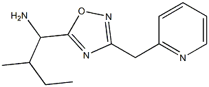 2-methyl-1-[3-(pyridin-2-ylmethyl)-1,2,4-oxadiazol-5-yl]butan-1-amine Struktur