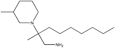 2-methyl-2-(3-methylpiperidin-1-yl)nonan-1-amine Struktur