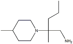 2-methyl-2-(4-methylpiperidin-1-yl)pentan-1-amine Struktur