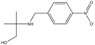 2-methyl-2-{[(4-nitrophenyl)methyl]amino}propan-1-ol Struktur