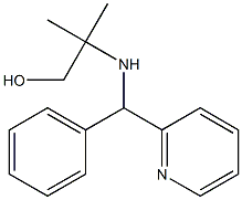 2-methyl-2-{[phenyl(pyridin-2-yl)methyl]amino}propan-1-ol Struktur