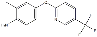 2-methyl-4-{[5-(trifluoromethyl)pyridin-2-yl]oxy}aniline Struktur