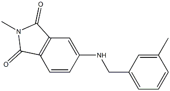 2-methyl-5-{[(3-methylphenyl)methyl]amino}-2,3-dihydro-1H-isoindole-1,3-dione Struktur